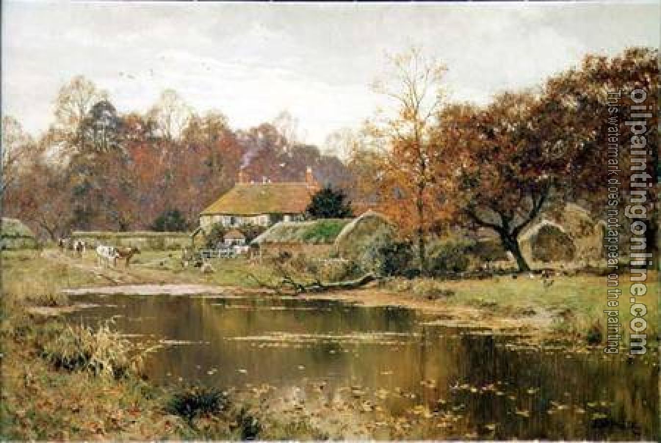 Edward Wilkins Waite - autumn day farm